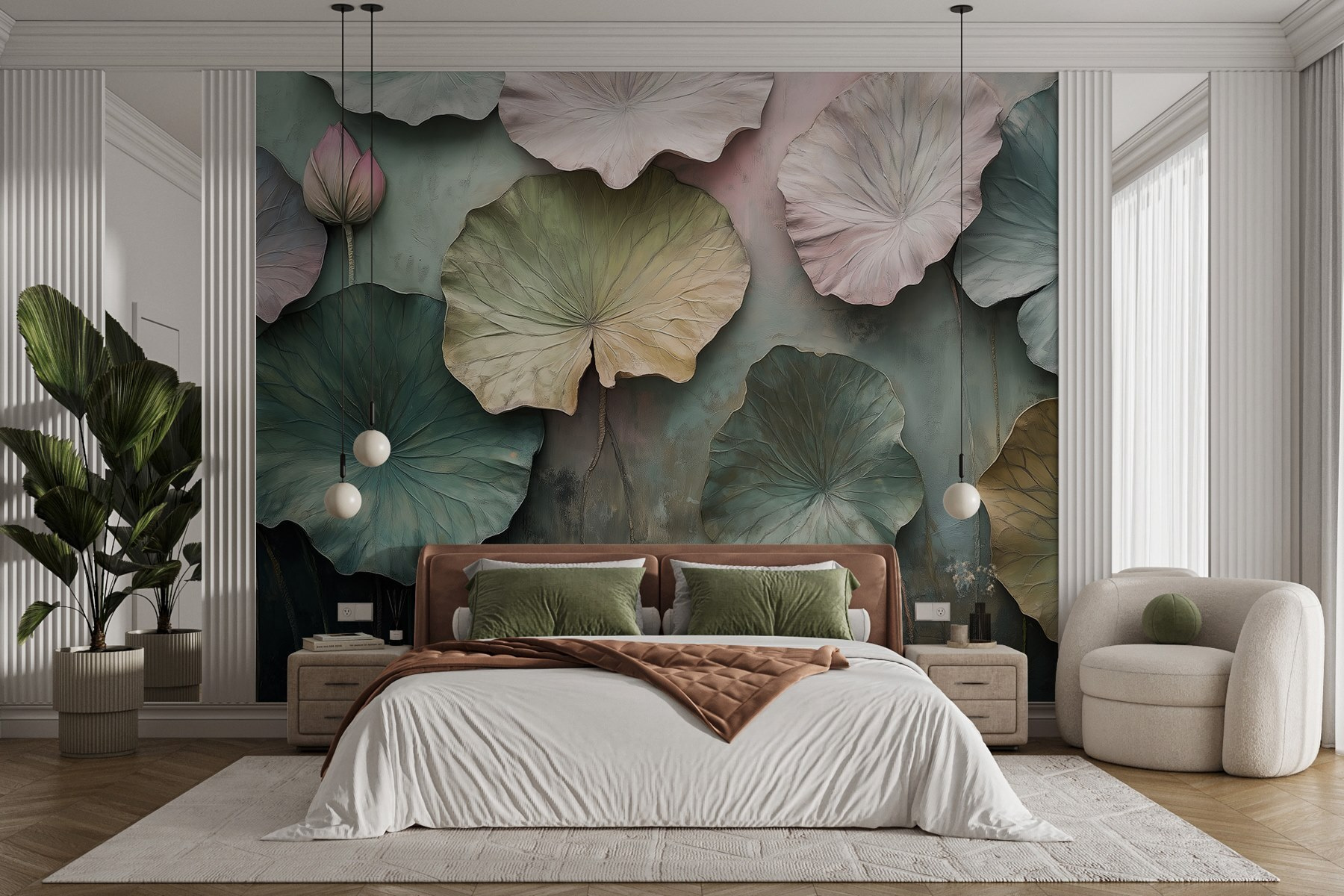 Wall with leaves on it Wall with leaves on it