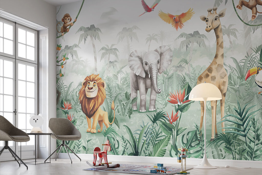 Group of animals in a jungle w02440pir55mr 1024x683 - Group of animals in a jungle