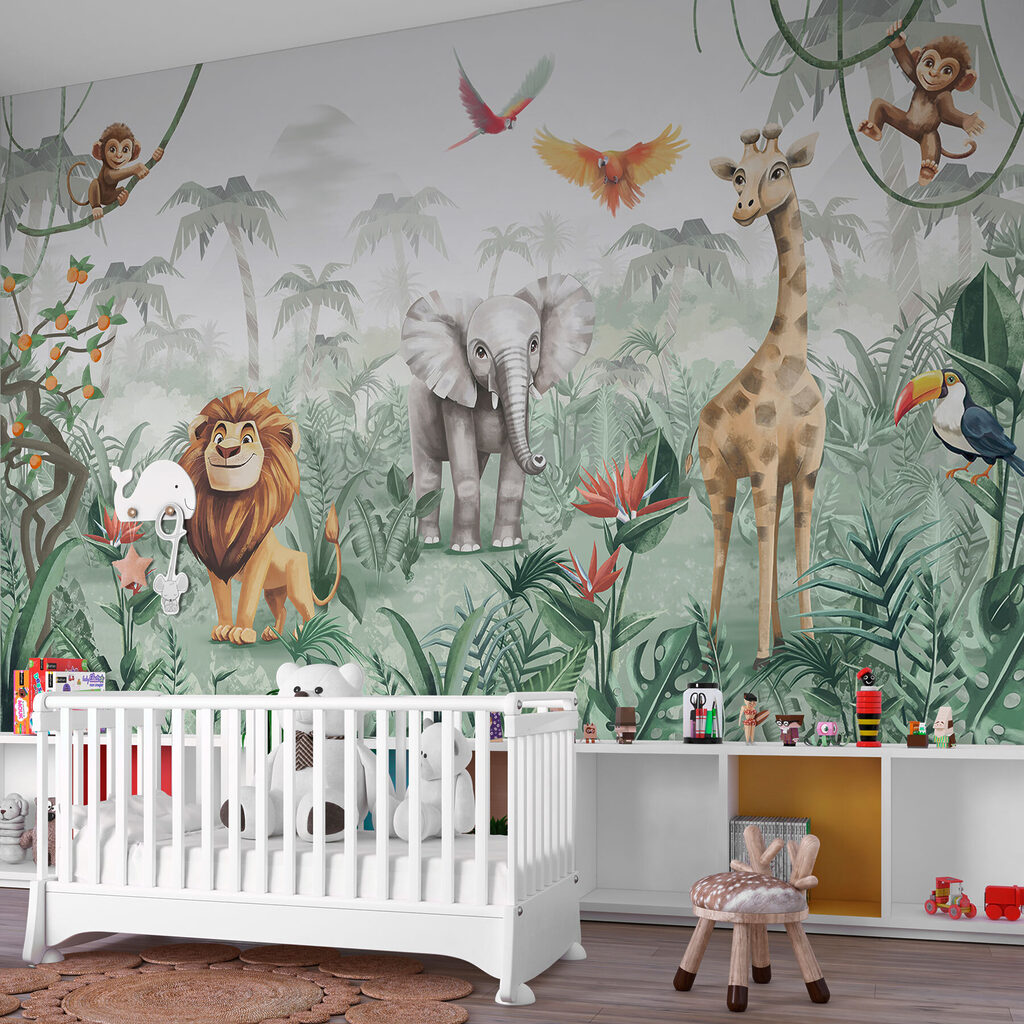Group of animals in a jungle w02440pir56ms 1024x1024 - Group of animals in a jungle