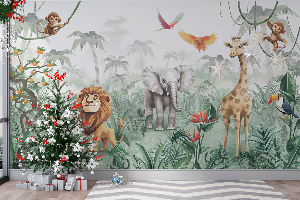 Group of animals in a jungle w02440pir5r 1024x683 - Group of animals in a jungle