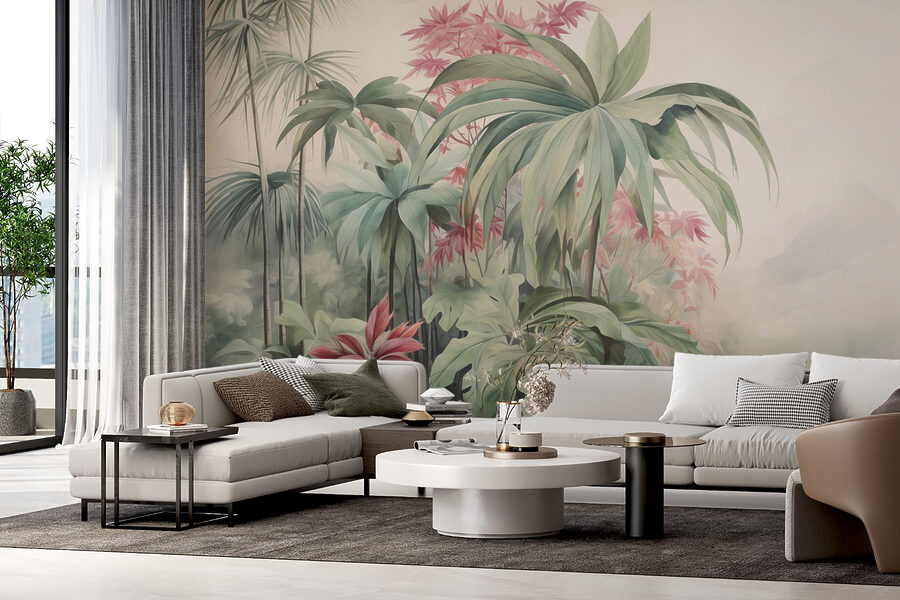 Painting of plants and flowers