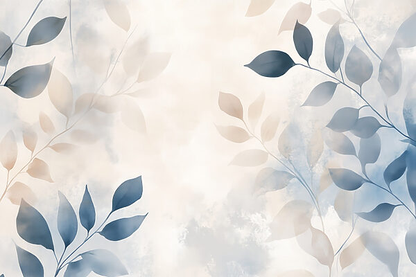Delicate leaves in soft hues Delicate leaves in soft hues
