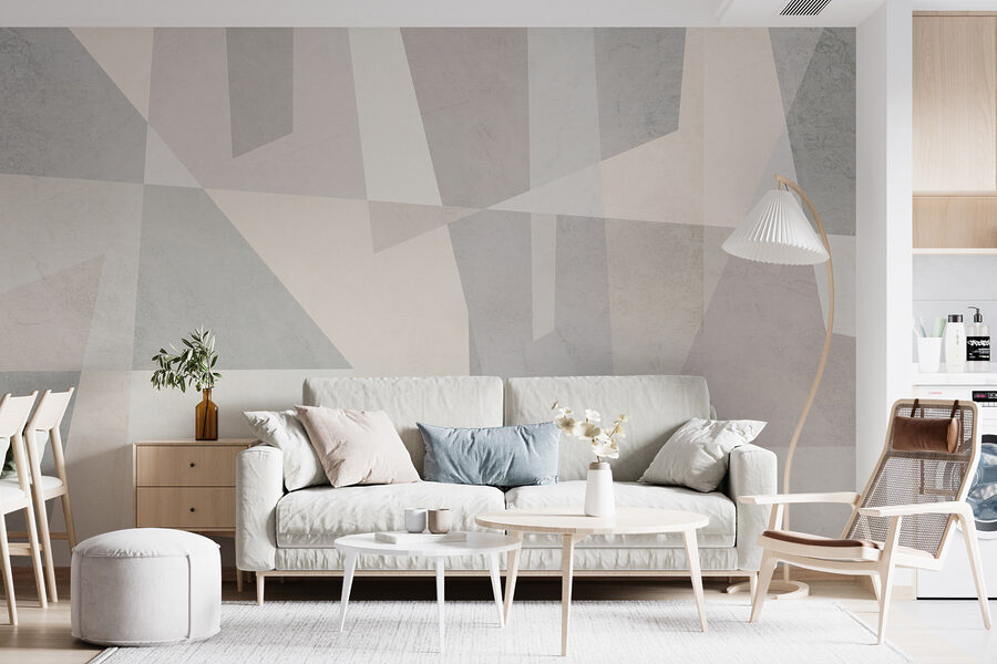 White and grey background