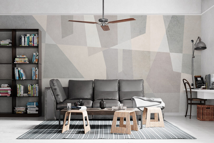 White and grey background