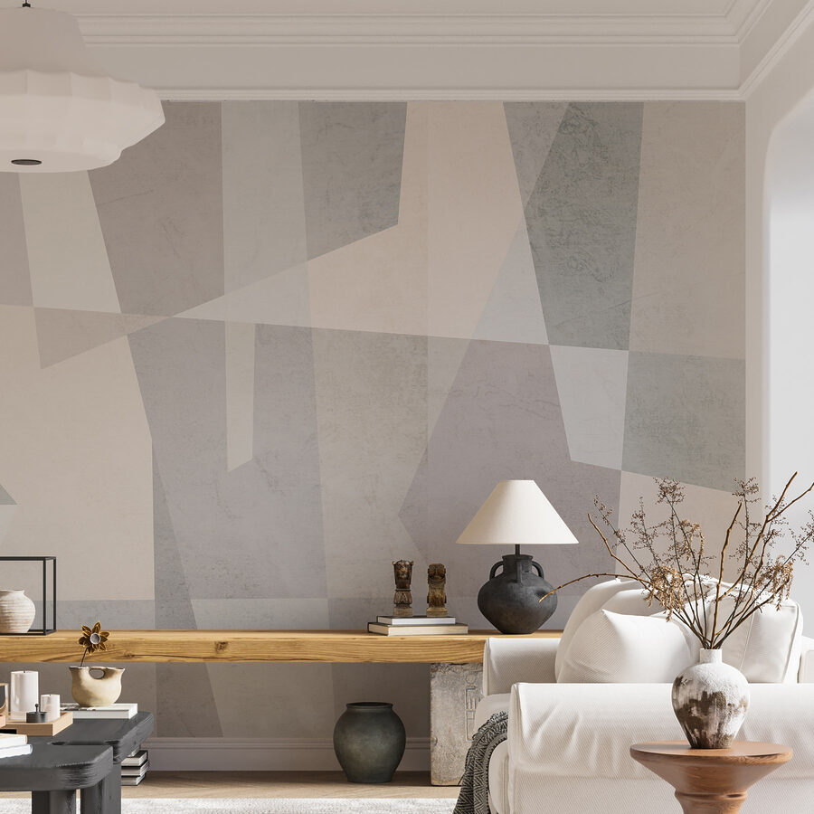 White and grey background