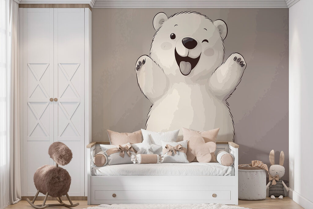 Cartoon of a polar bear Cartoon of a polar bear