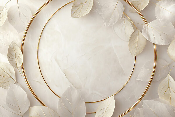 Elegant arrangement of soft leaves Elegant arrangement of soft leaves
