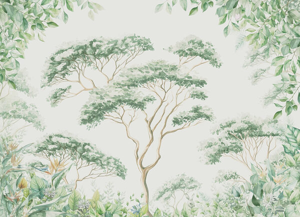 Painting of trees and plants Painting of trees and plants