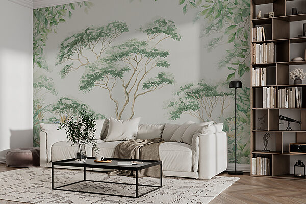 Painting of trees and plants Painting of trees and plants