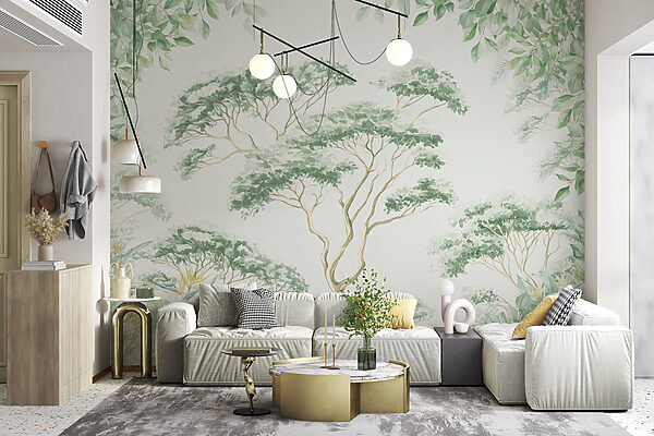 Painting of trees and plants Painting of trees and plants