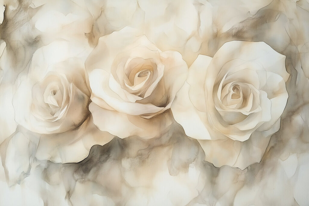 Group of white roses Group of white roses