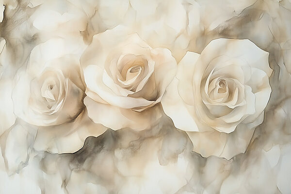 Group of white roses Group of white roses