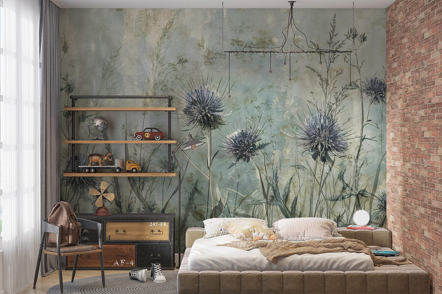 Wall murals Painting of flowers and plants - Image 2