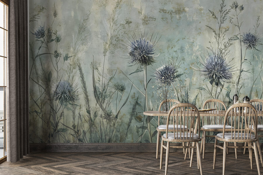 Wall murals Painting of flowers and plants - Image 5