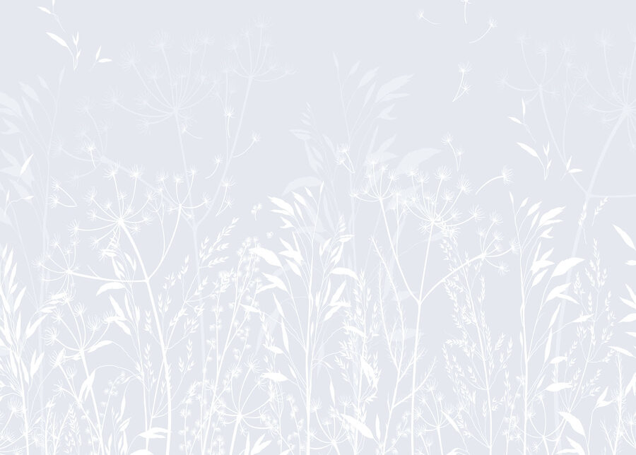 White floral pattern on a light background