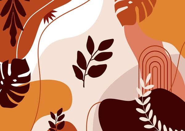 Organic shapes in warm tones Organic shapes in warm tones