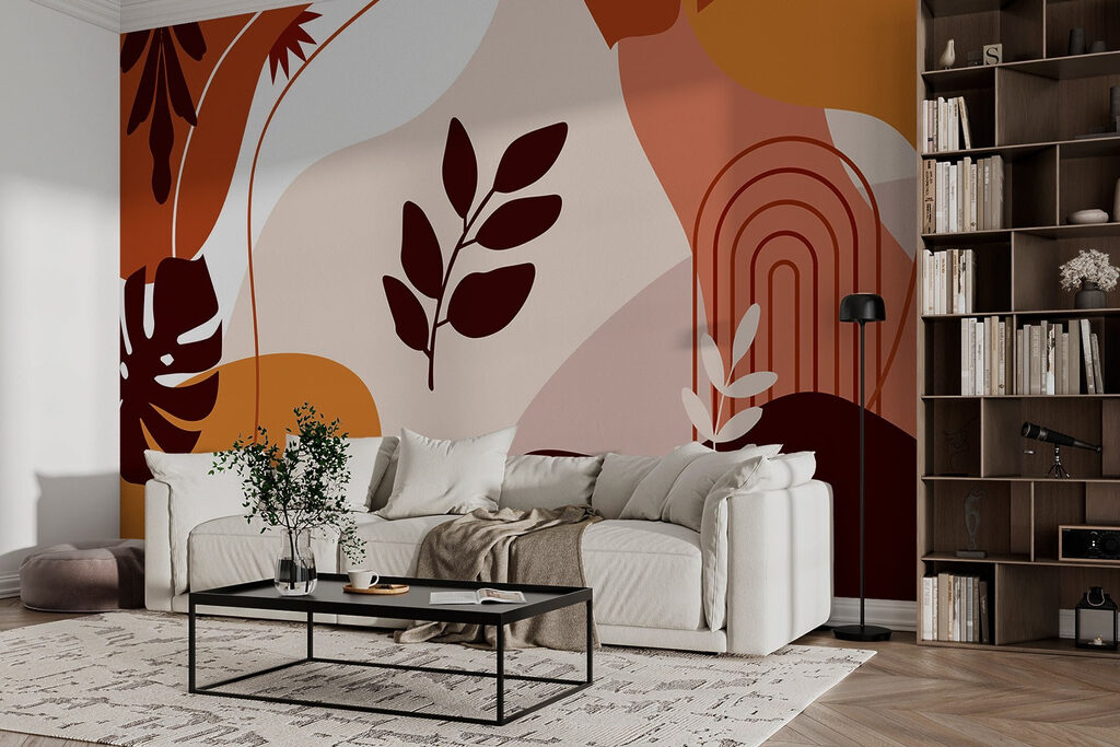 Organic shapes in warm tones Organic shapes in warm tones