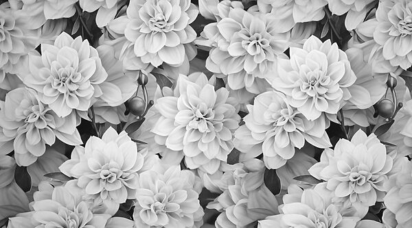 Group of white flowers Group of white flowers