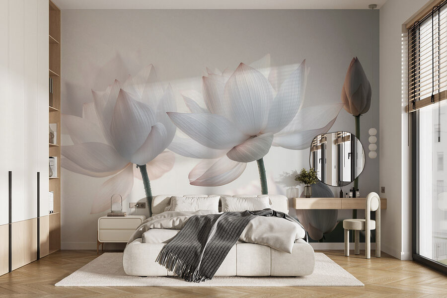 Delicate blooms in soft hues