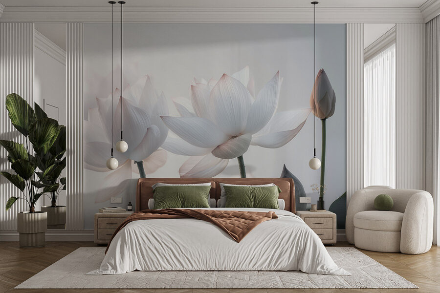 Delicate blooms in soft hues