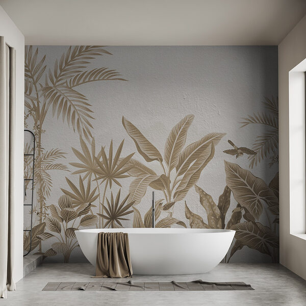 Wallpaper with plants and leaves Wallpaper with plants and leaves