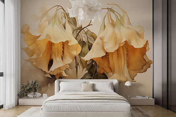 Delicate blooms in warm hues Delicate blooms in warm hues