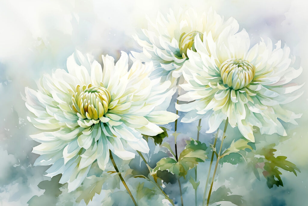 Delicate blooms in soft hues