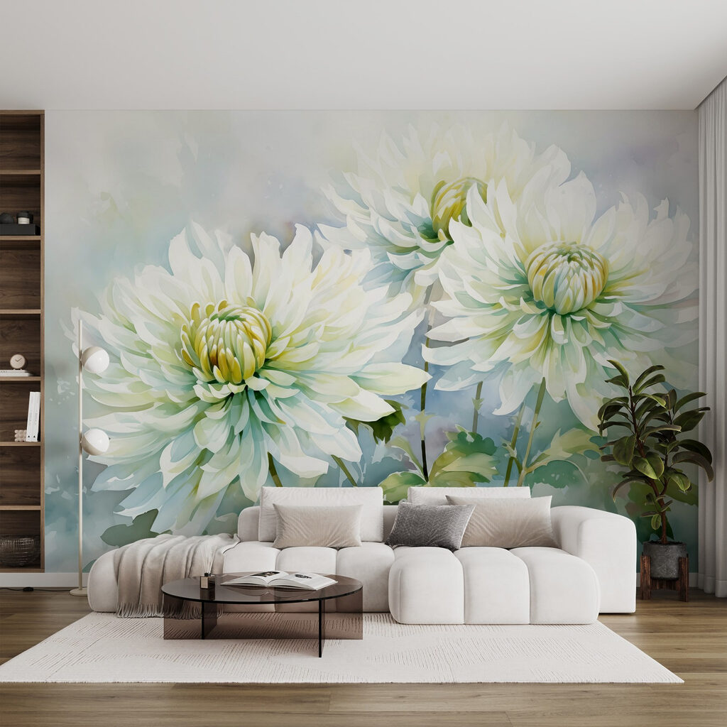 Delicate blooms in soft hues
