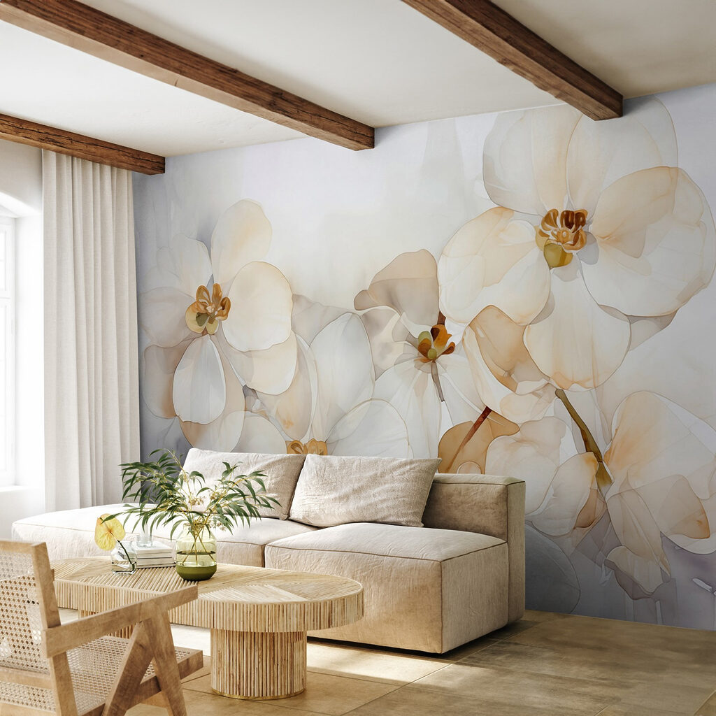 Delicate blossoms in soft hues