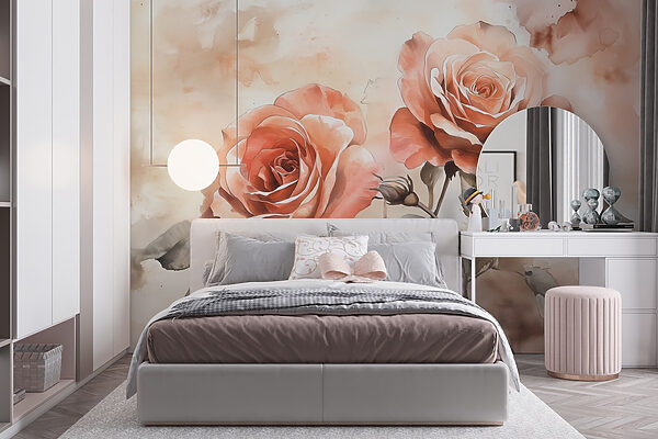 Painting of two roses Painting of two roses