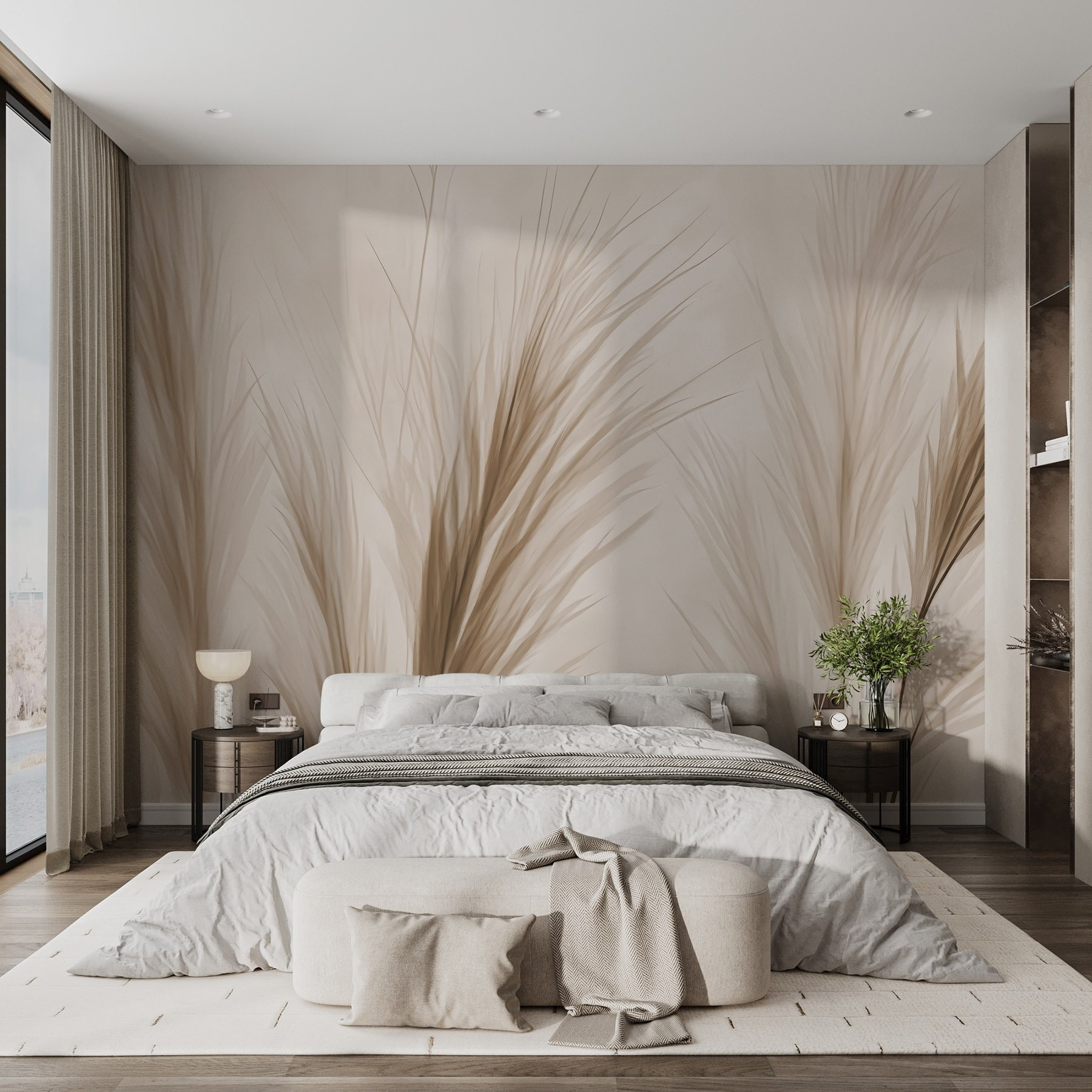 Delicate grass against a soft background Delicate grass against a soft background