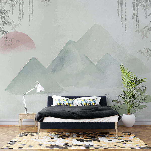 Painting of mountains and water Painting of mountains and water
