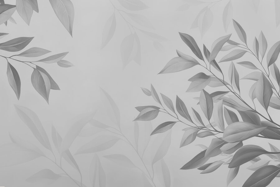 Soft leaves on a muted backdrop