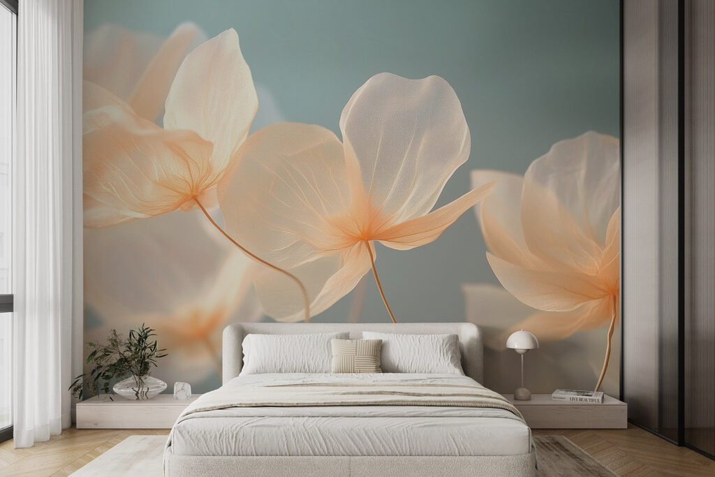 Delicate petals in soft hues