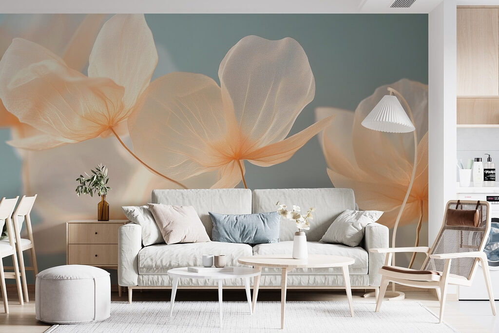 Delicate petals in soft hues