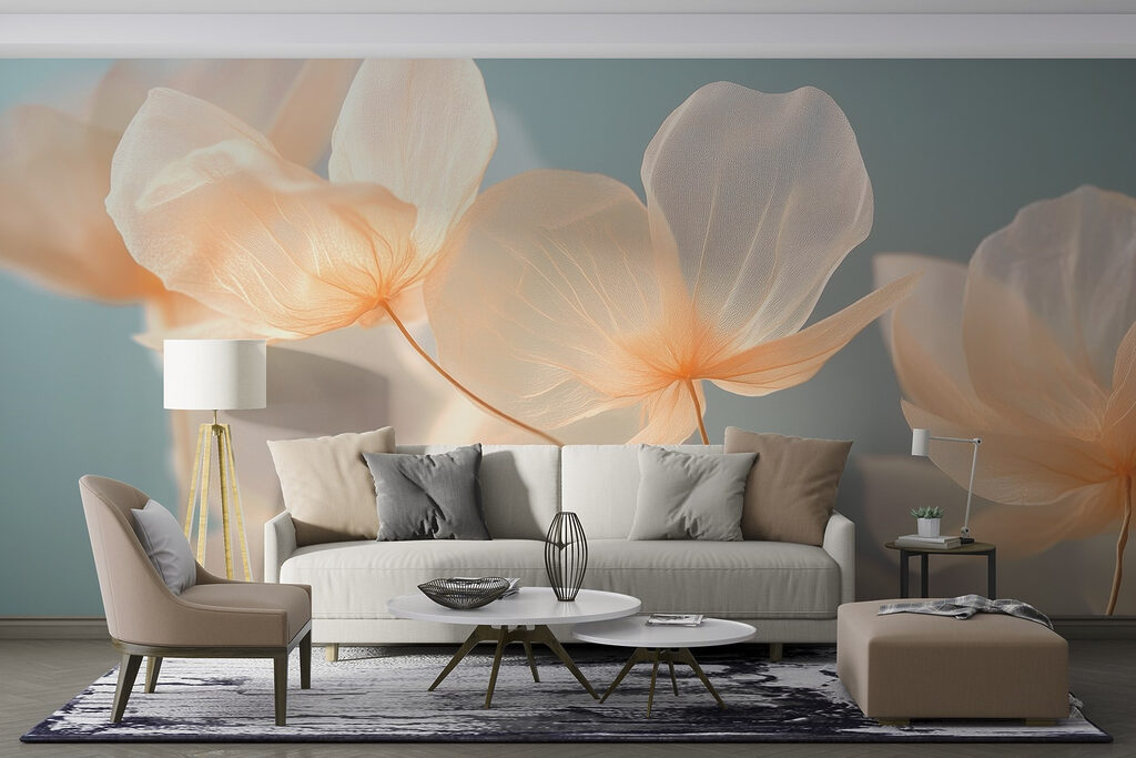 Delicate petals in soft hues