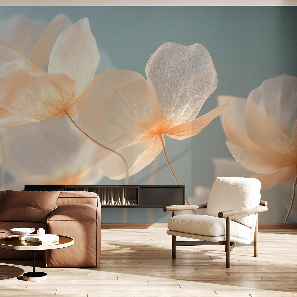 Delicate petals in soft hues