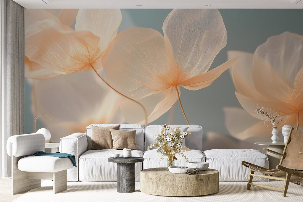Delicate petals in soft hues