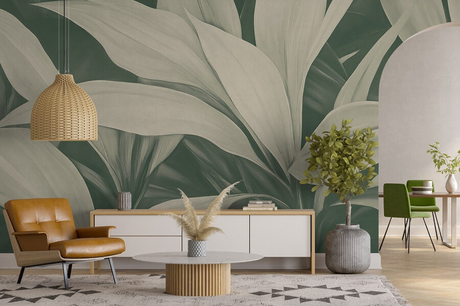 Soft leaves in gentle harmony.