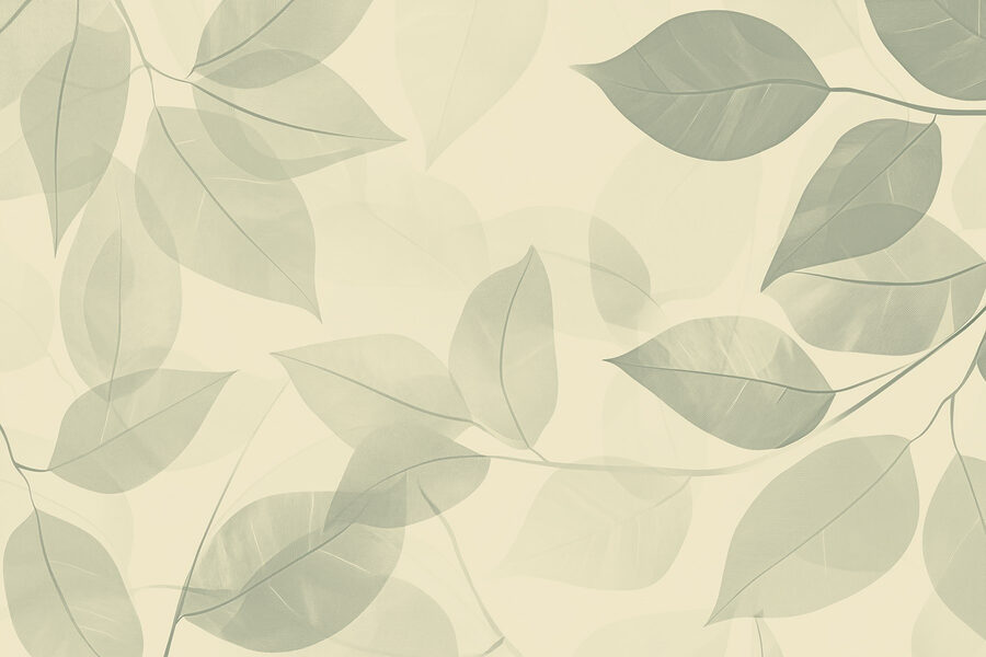 Soft leaves on a gentle backdrop