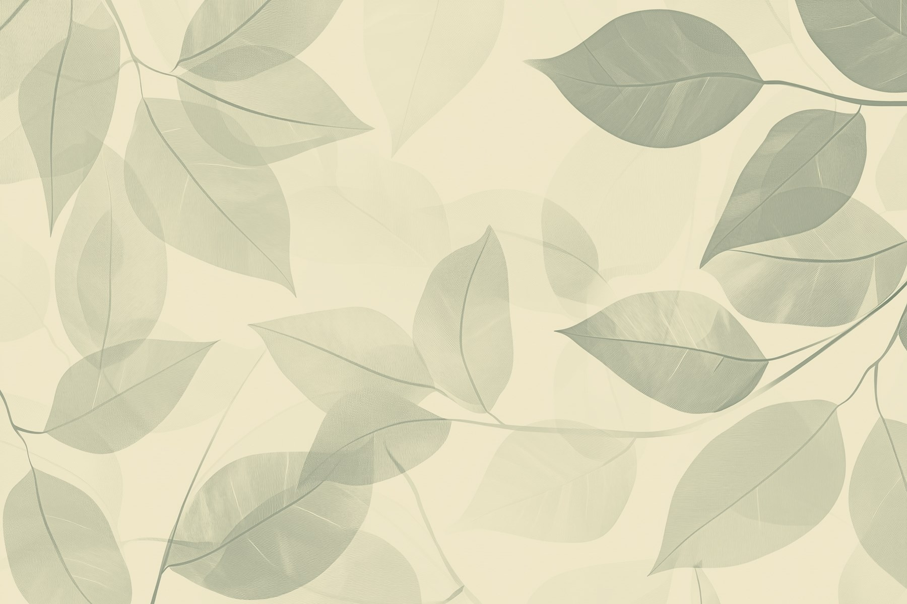 Soft leaves on a gentle backdrop