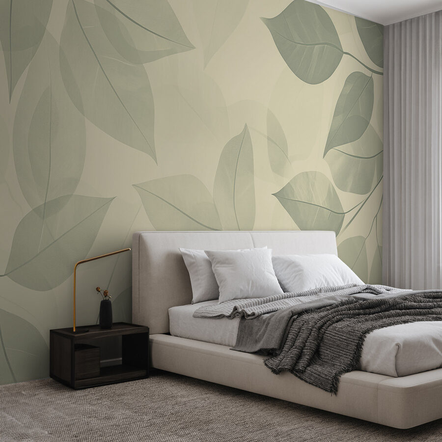 Soft leaves on a gentle backdrop