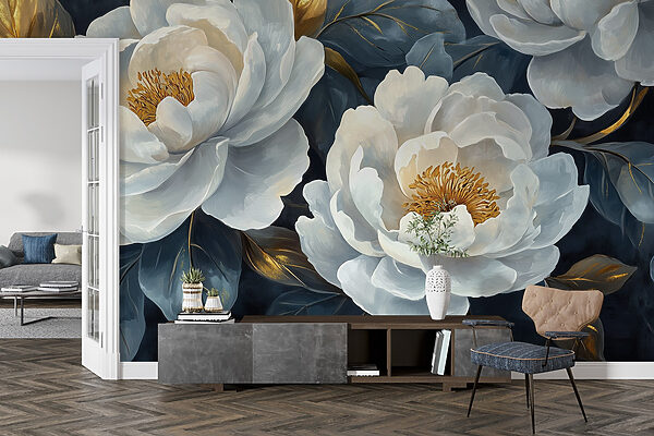 Elegant blooms against dark background. Elegant blooms against dark background.