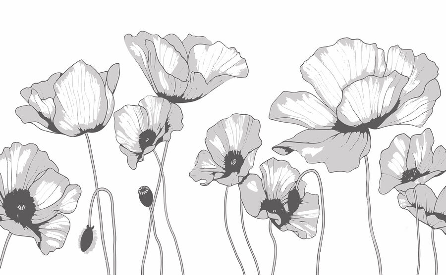 Group of flowers with buds