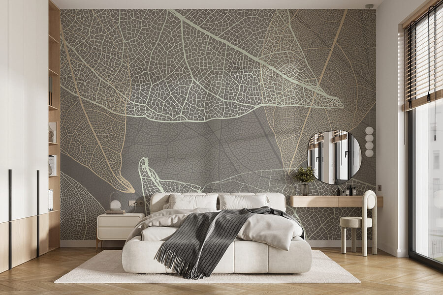 Delicate patterns of leaf veins