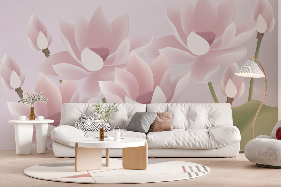 Group of pink flowers