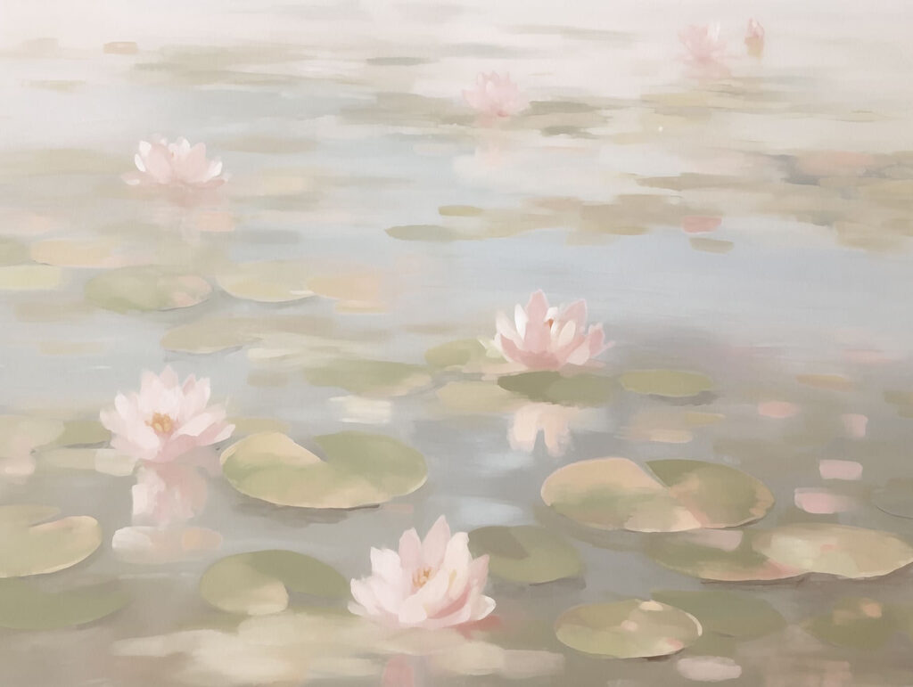 Water lily flowers on a pond Water lily flowers on a pond