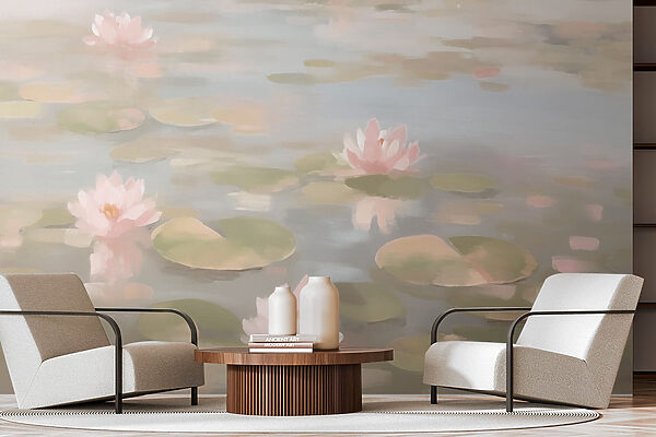 Water lily flowers on a pond Water lily flowers on a pond