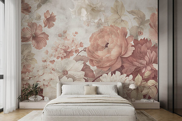 Delicate blooms in soft pastel hues Delicate blooms in soft pastel hues