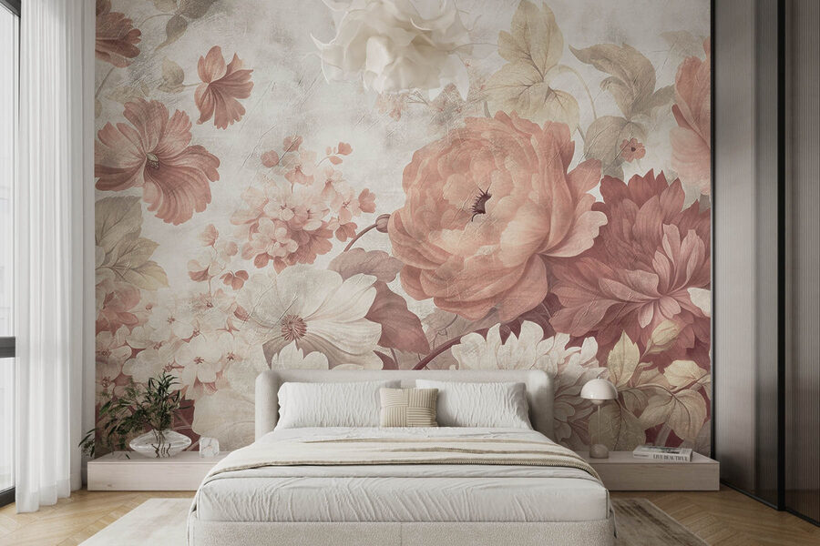 Delicate blooms in soft pastel hues